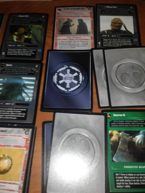 lot 50 image: 55 Star Wars and 300 Spawn trading cards.