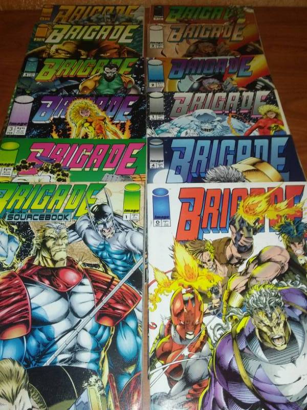 lot 64 image: 12 Brigade Image Comics 0-6 and Blood Brothers #2 regular and chrome 1-3 series.