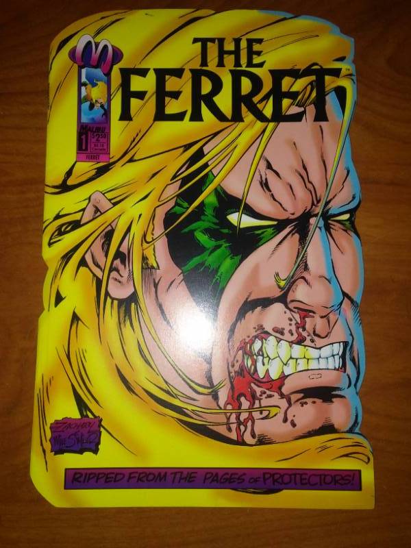 lot 69 image: 7 Marvel Malibu comics The Ferret #1, Freex 1 & 2, Foxfire 1 - 4 Series. Ultraverse.