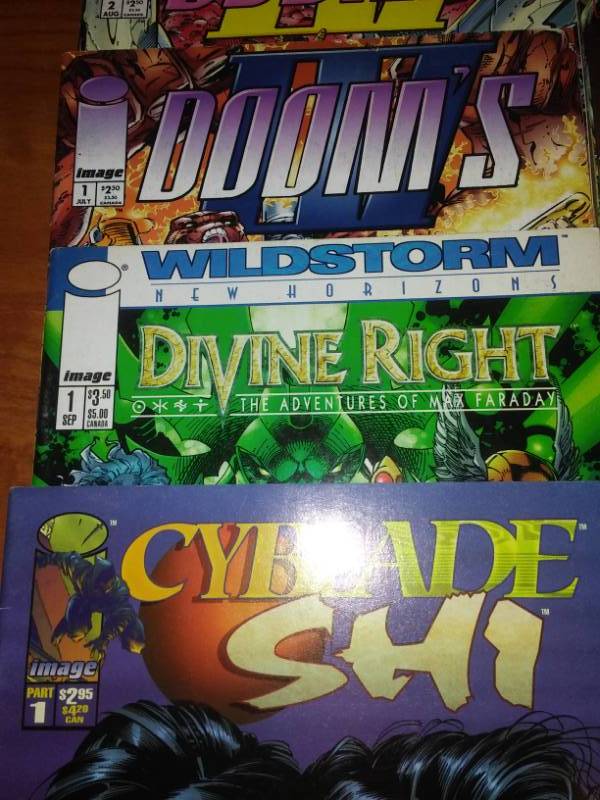 lot 70 image: 18 Image Comics Dooms IV, Divine Right, Deathblow, SHI, Darkchylde and more.