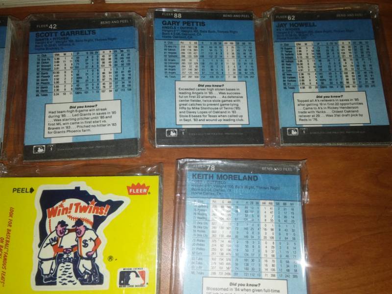 lot 80 image: 1983 Donruss MLB, 81 Donruss and Topps, 1985 Topps, 86 star stickers, 350 cards.