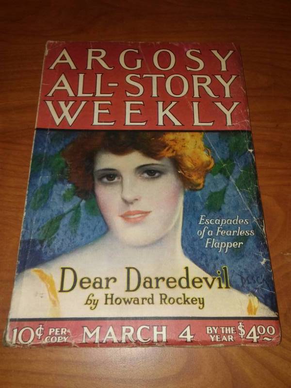 lot 83 image: Argosy All-Story Weekly March 4th, 1922 Pulp. Art by Desch,