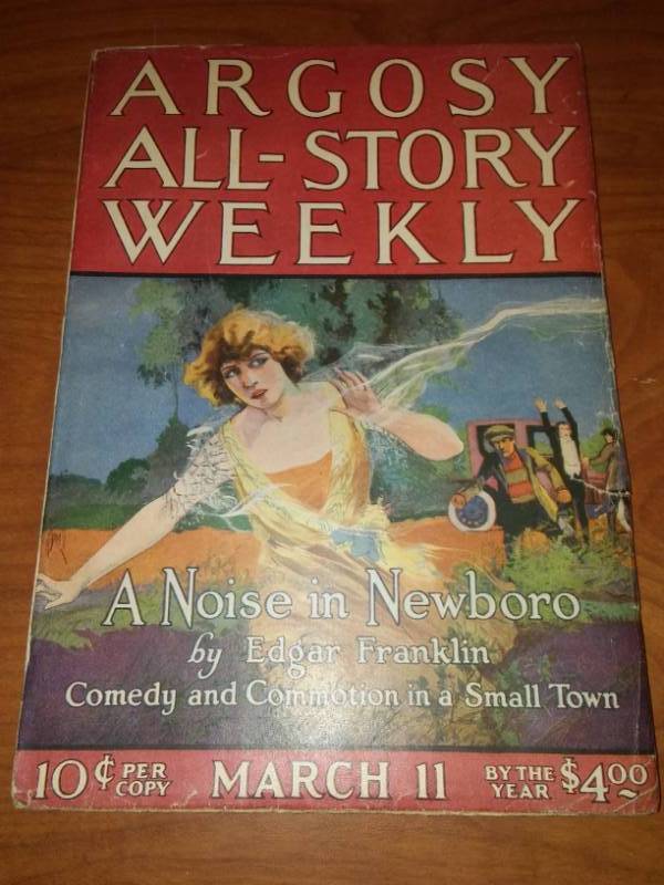 lot 84 image: Argosy All Star Weekly March 11th, 1922. Franklin, Rockey, Burroughs, Brand, Grant