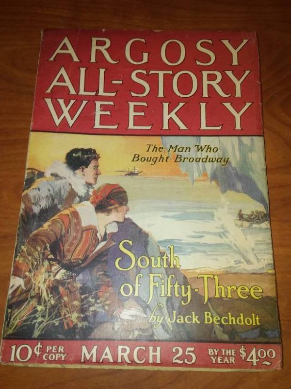 lot 86 image: Argosy All Star Weekly March 25th, 1922. Pulp. Bechdolt.