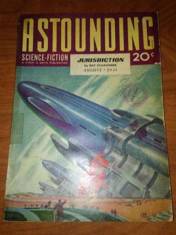 lot 87 image: Astounding Science Fiction Pulp. August 1941. Vol. 37 no. 6