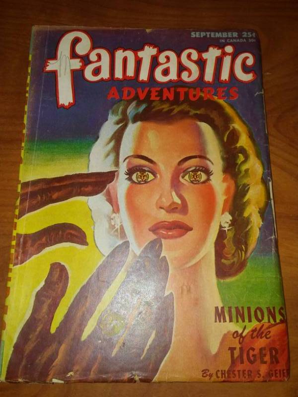 lot 92 image: Fantastic Adventures September 19th. Hawling, Greer, Blade, Livingston.