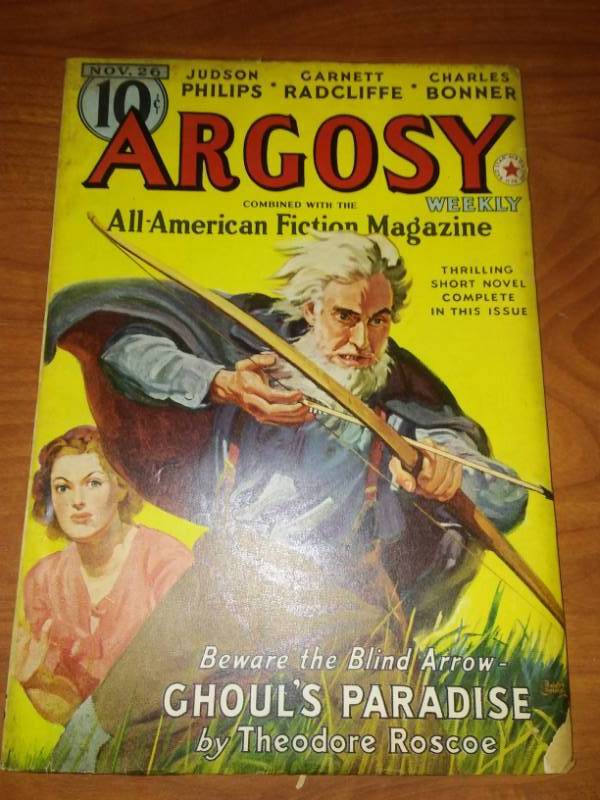 lot 103 image: Argosy Weekly, pulp, November 26th, 1938.
