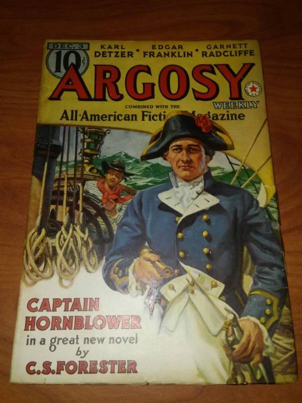 lot 104 image: Argosy Weekly Magazine, pulp, December 3rd, 1938. Detzer Franklin, Radcliffe Forester.