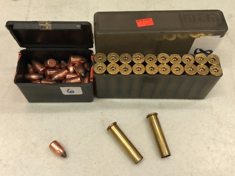 lot 38 image: (1) Box Of 4570 Shell Casings & (1...