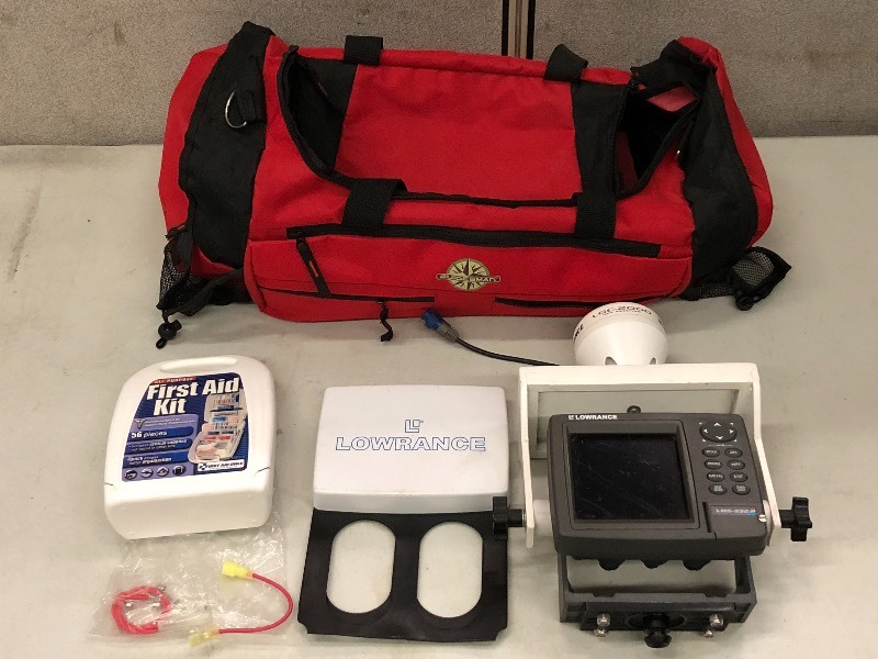 lot 43 image: Lowrance LMS-332 FishDepth Locator...