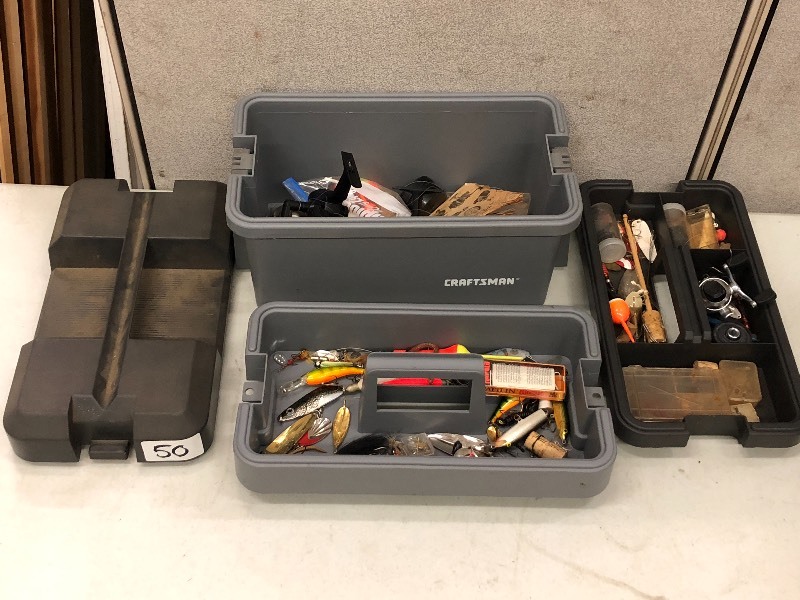 lot 50 image: Craftsman Multi-Compartment Toolbox...