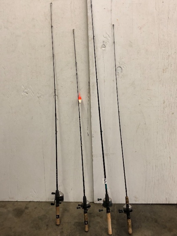 lot 53 image: Lot Of (4) Assorted Casting Rods Wi...