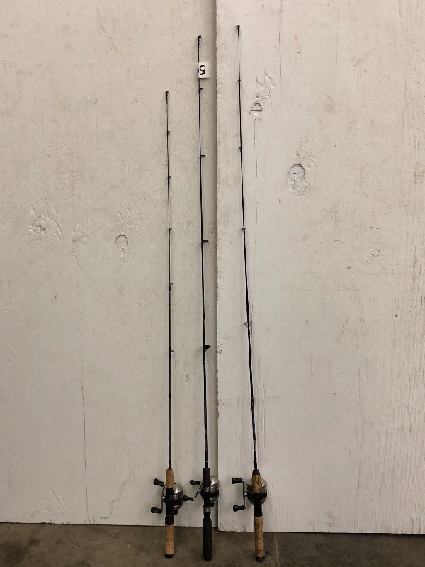 lot 54 image: Lot Of (3) Assorted Casting Rods Wi...