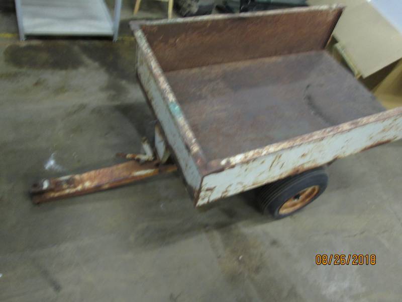 lot 29 image: Garden trailer.  Good tires...