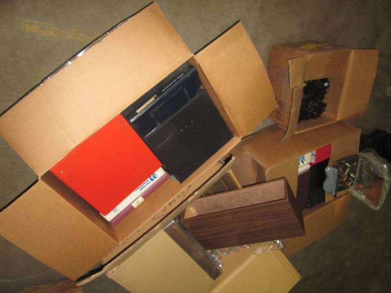 lot 93 image: Electrical box latch, binders, capacitor winders