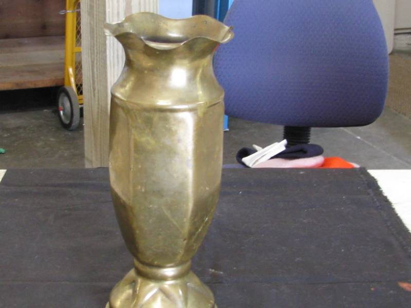 Military Trench Art Vase