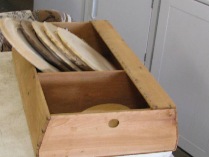 Vintage Wood Trunk Tray