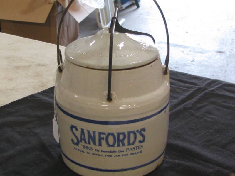 Sanfords Ink & Paste Crock Jar
