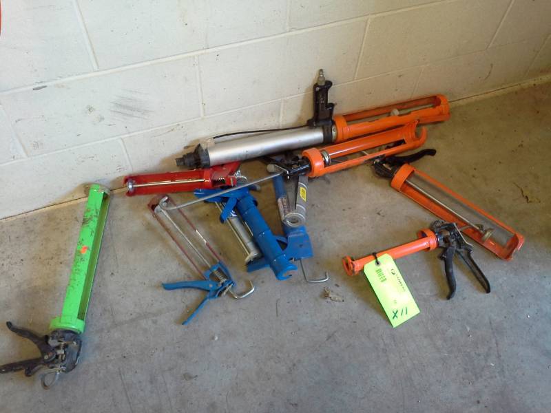 lot 58 image: Caulking Gun Lot, About 11 Total