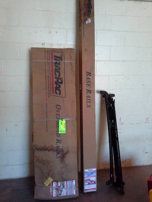 lot 69 image: TracRac Base Rails, Overhead Racks