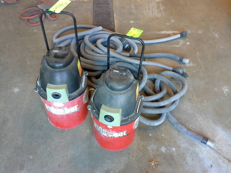 lot 96 image: Pair of CDCLarue Pulse-Bac PB-575 Self-Cleaning Vacuums
