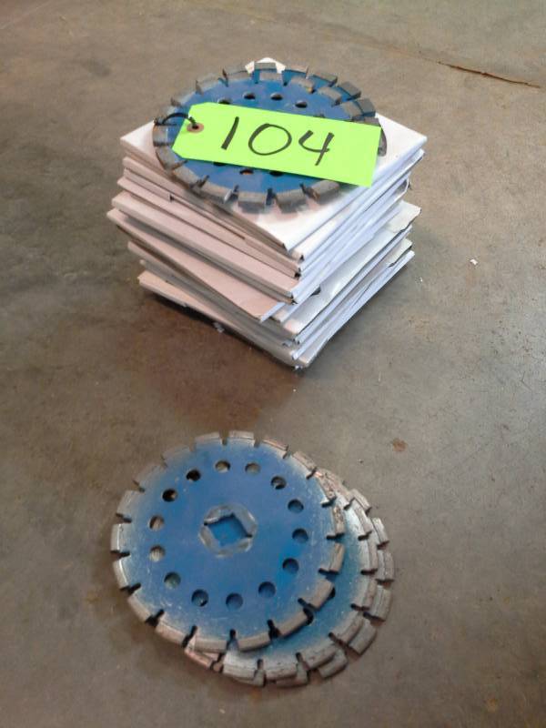 lot 104 image: Diamond Discs TLT-725 Diamond Tipped Cutting Wheels