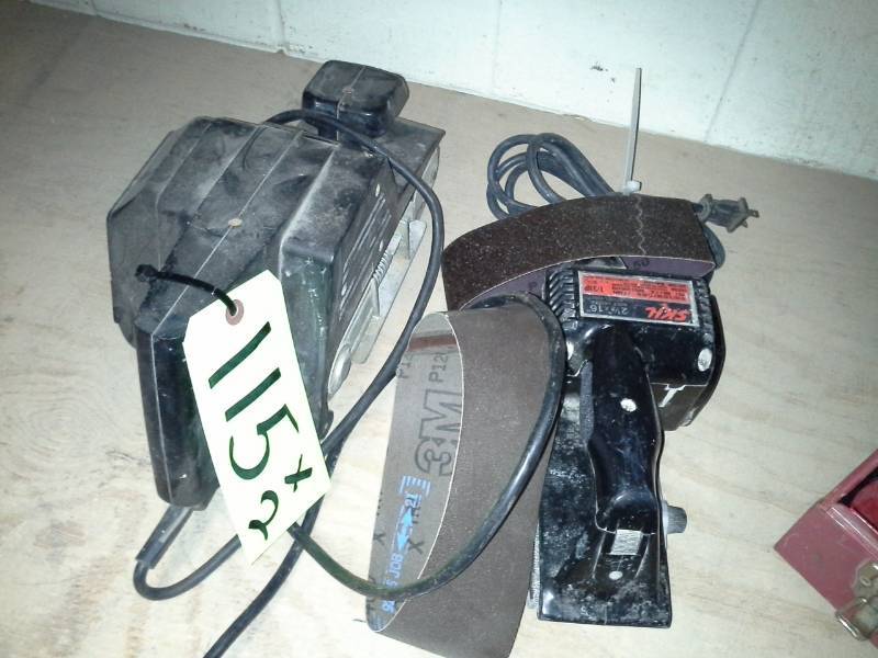 lot 115 image: Pair of Belt Sanders