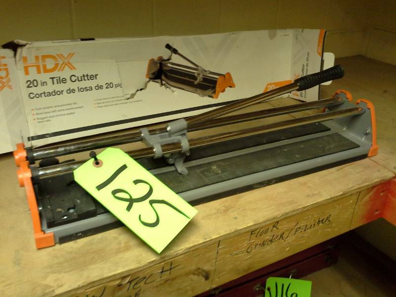 lot 125 image: HDX 20 Tile Cutter