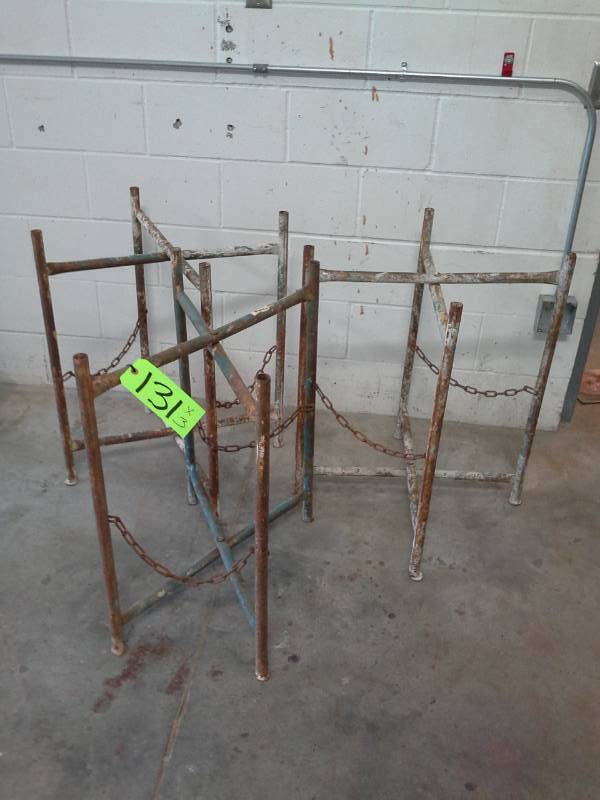 lot 131 image: Trio of Collapsible Stands