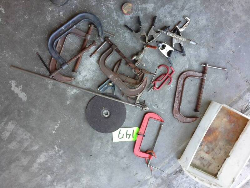 lot 147 image: Misc. Clamps and Cutting Disc