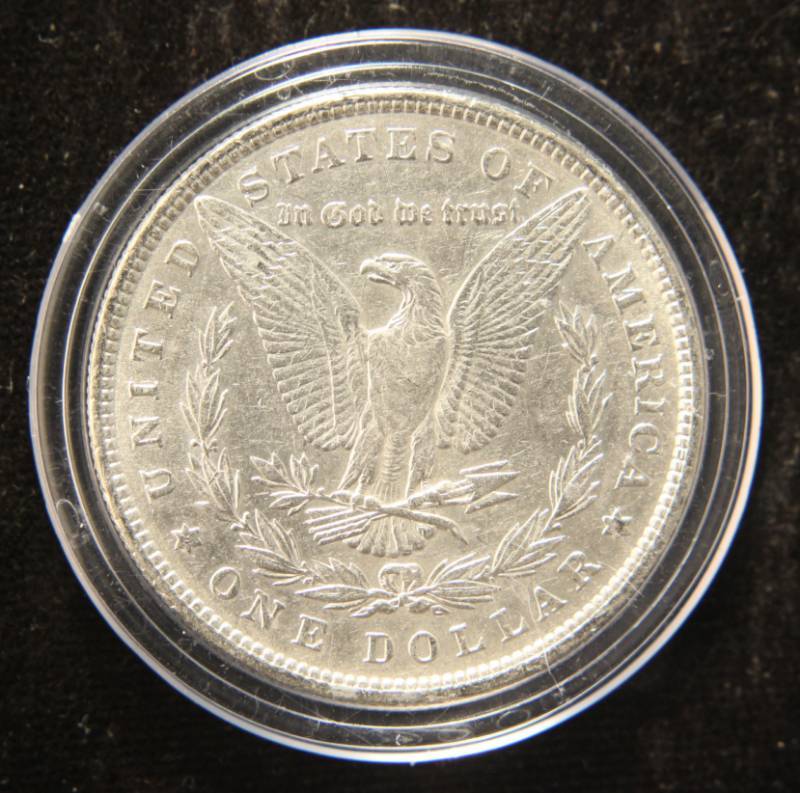 1881 MORGAN SILVER DOLLAR IN AIRTITE