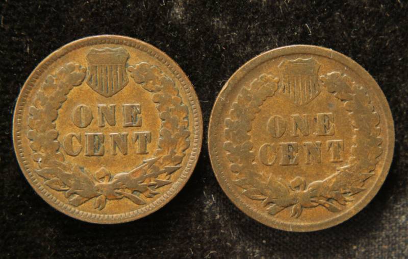 (2) INDIAN HEAD CENTS 1892 & 1896