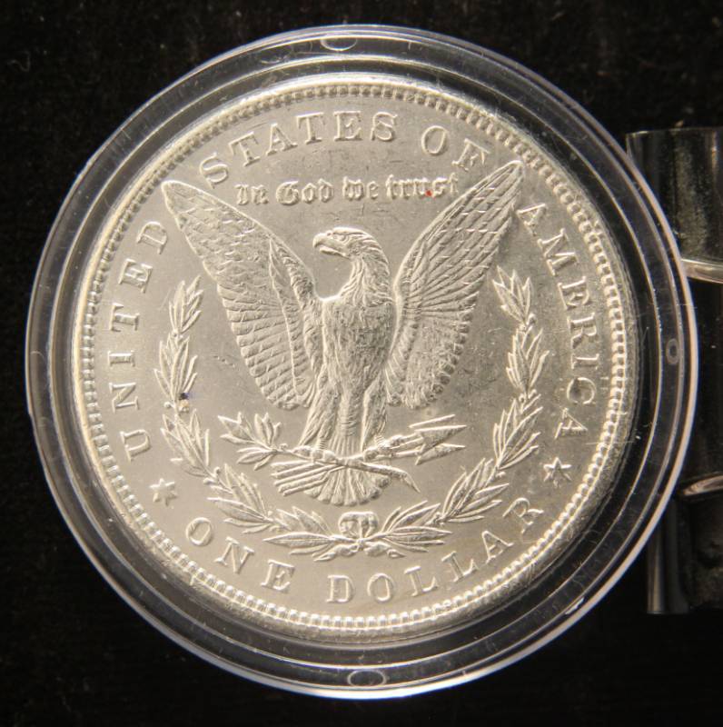 1898 MORGAN SILVER DOLLAR IN AIRTITE HOLDER
