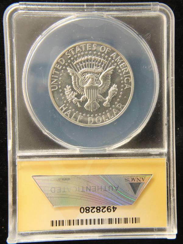 1964 PROOF KENNEDY SILVER HALF DOLLAR PF67 ANACS