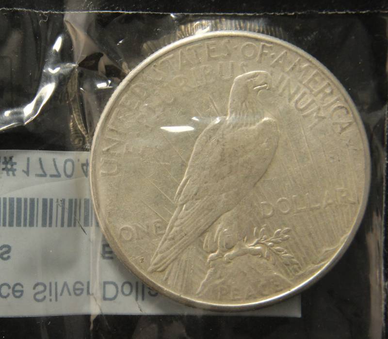 1923-S PEACE SILVER DOLLAR XF