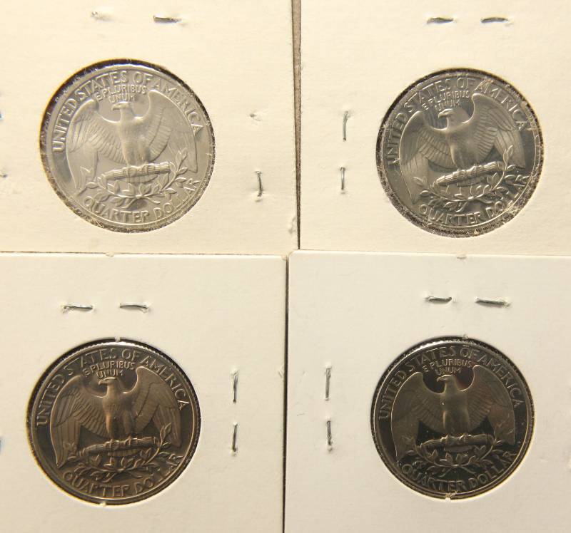 (4) PROOF WASHINGTON QUARTERS 1978-S 1979-S 1981-S 1982-S
