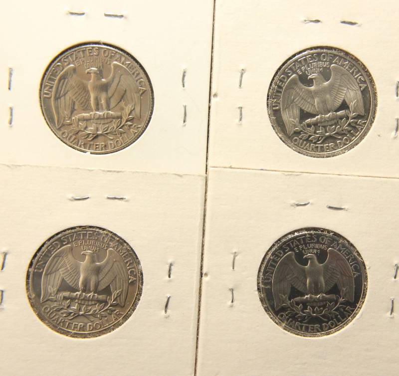 (4) PROOF WASHINGTON QUARTERS 1974-S 1980-S 1981-S 1982-S