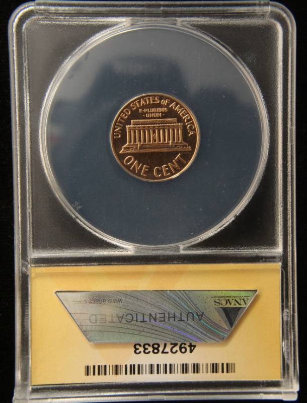 1963 PROOF LINCOLN MEMORIAL CENT PF67RED ANACS