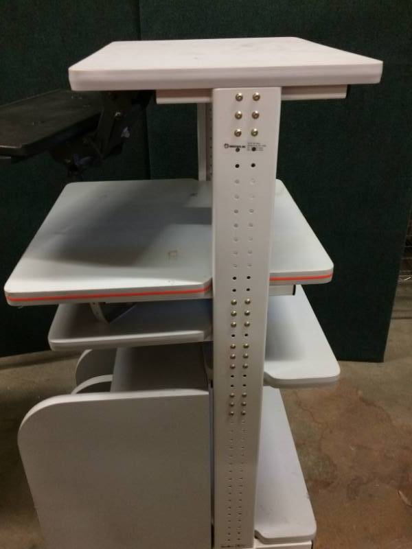 AFC Industries Intellecart Standing Medical Laptop Computer File Storage Desk Workstation - Excellent Condition