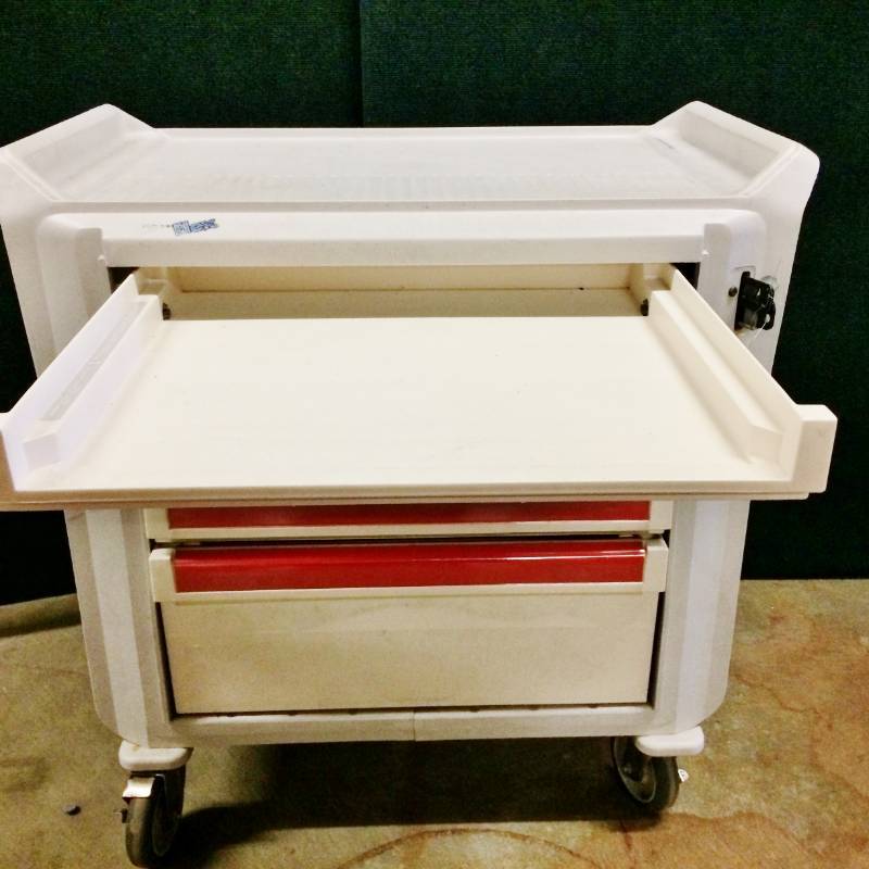 Sold On Ebay $700 Metro Flex Mobile Equipment Utility Storage Crash Cart Locking Wheels 4 Drawers WSlide Out Tray Padlock Locking System No Rust Washable Surface Great At Cabin For Fish&nbspCleaning Station or Garage Tool Cabinet