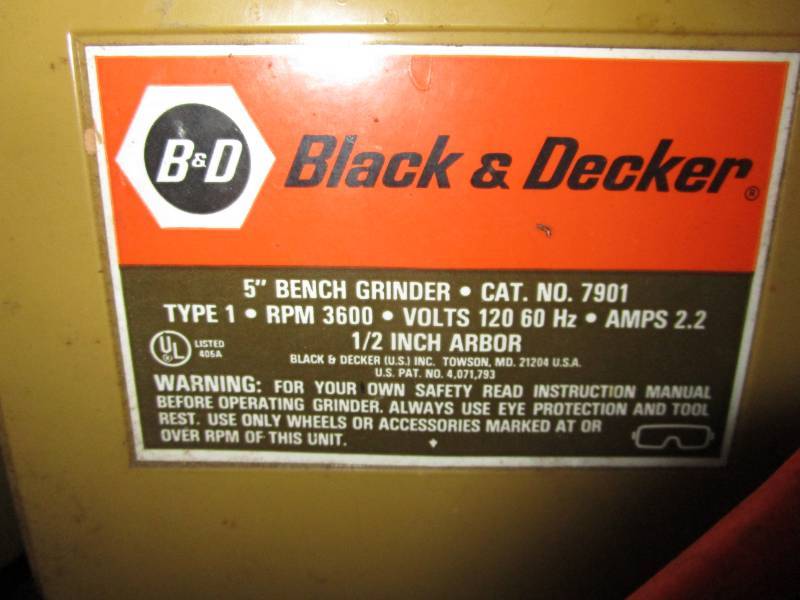 Black and Decker 5 In Bench Grinder September mixed Estates