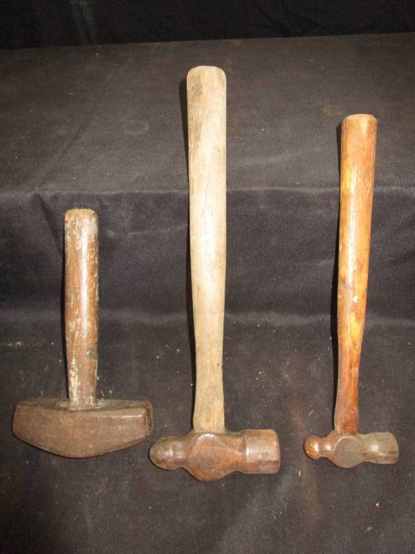 lot 95 image: 3 Wood Hammers