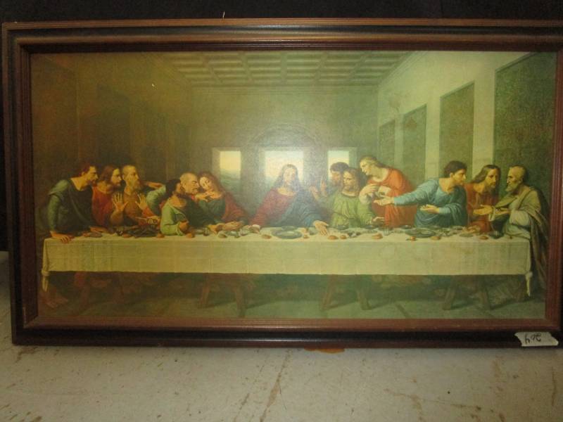 lot 119 image: Lords Supper  18x33