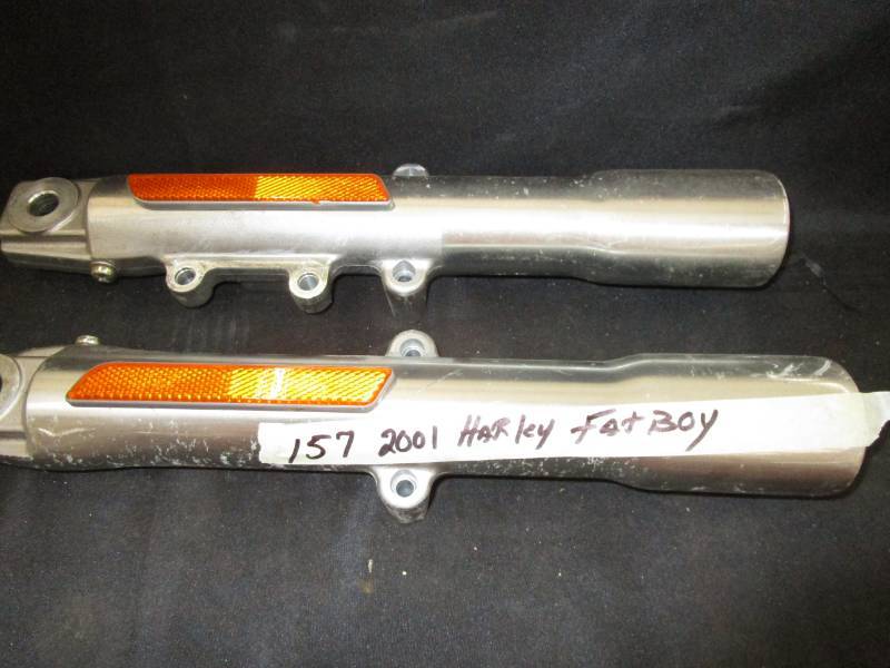 lot 125 image: 2001 Harley fat boy fork tubes some wear and tear