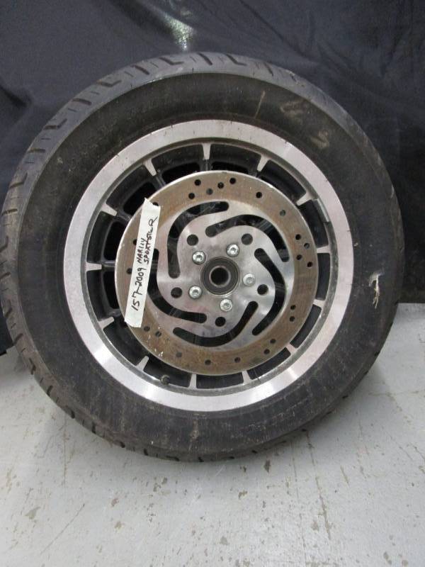 lot 126 image: 2009 harley sportster 16 rear wheel and tire