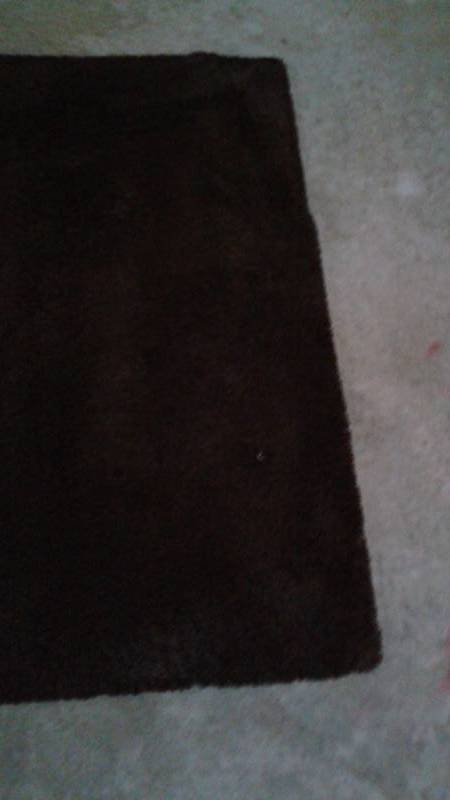 lot 3 image: Dark Brown Floor Rug Carpet, Used, May show Some Wear