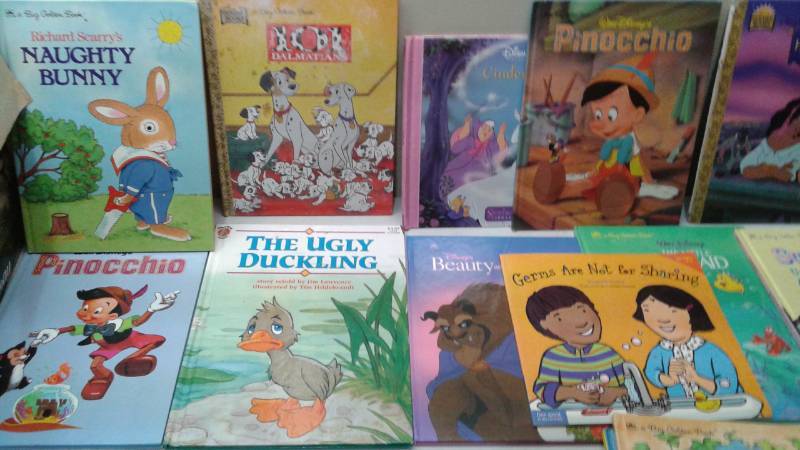 lot 33 image: Lot Of Hardcover Big Golden Kids Books, Used, Lots Of Disney
