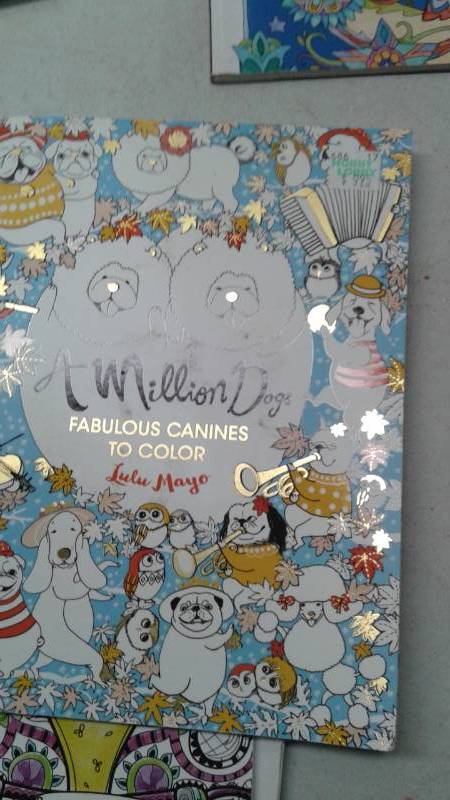 lot 35 image: Large Lot Of Adult Coloring Books, Has A Few Colored Pages In Some Of Them