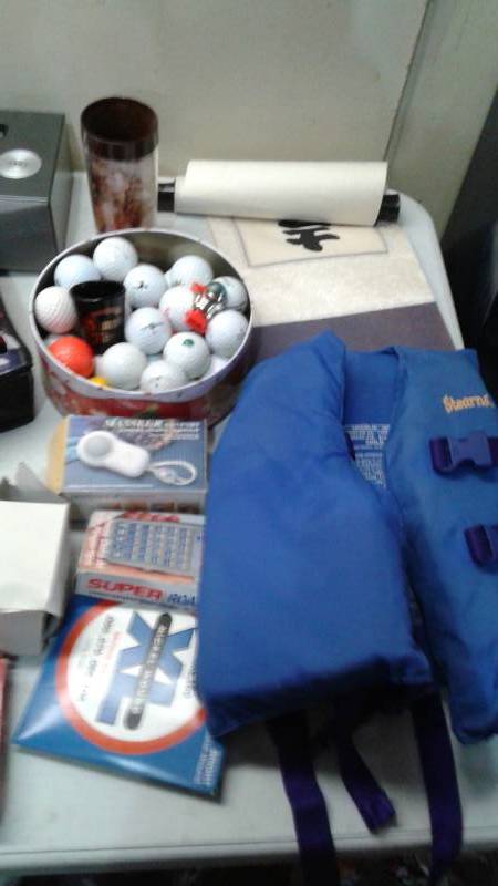lot 53 image: Purple Bin Filled With Mixed Items