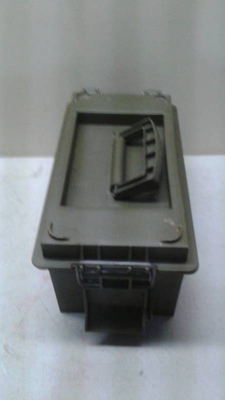 lot 79 image: Green Ammo Dry Storage Box